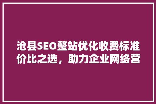 沧县SEO整站优化收费标准价比之选，助力企业网络营销腾飞
