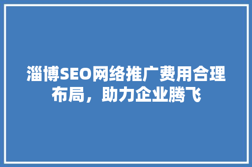 淄博SEO网络推广费用合理布局，助力企业腾飞
