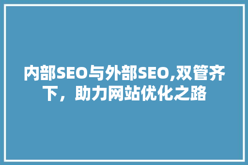 内部SEO与外部SEO,双管齐下，助力网站优化之路