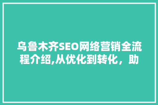 乌鲁木齐SEO网络营销全流程介绍,从优化到转化，助您轻松提升品牌影响力