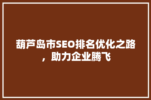 葫芦岛市SEO排名优化之路，助力企业腾飞