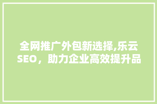 全网推广外包新选择,乐云SEO，助力企业高效提升品牌影响力