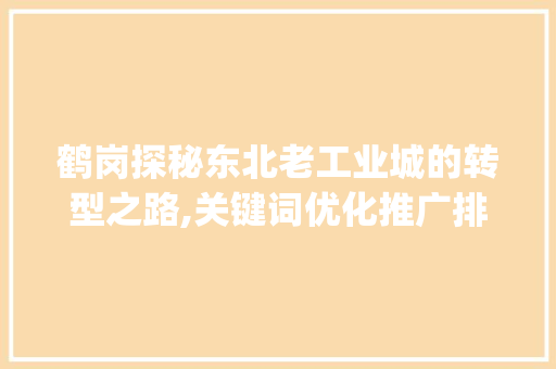 鹤岗探秘东北老工业城的转型之路,关键词优化推广排名_鹤岗关键词优化推广排名