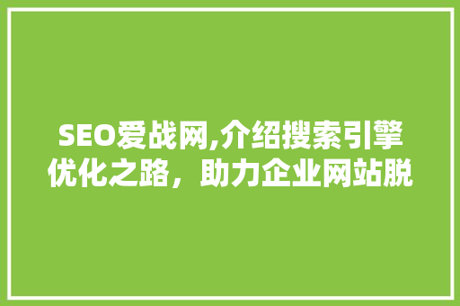 SEO爱战网,介绍搜索引擎优化之路，助力企业网站脱颖而出