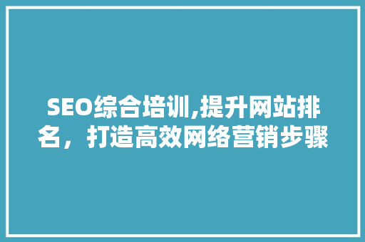 SEO综合培训,提升网站排名，打造高效网络营销步骤