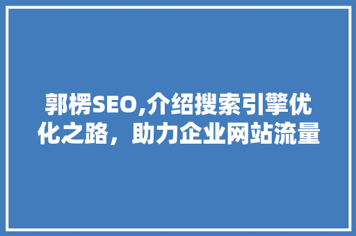 郭楞SEO,介绍搜索引擎优化之路，助力企业网站流量提升