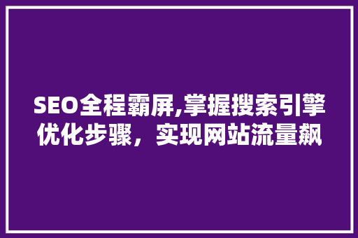 SEO全程霸屏,掌握搜索引擎优化步骤，实现网站流量飙升