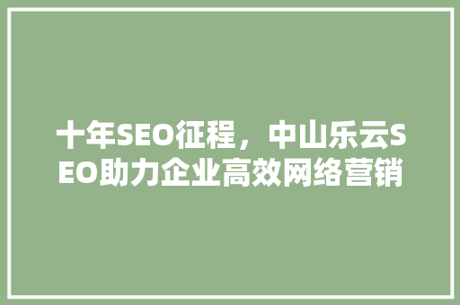 十年SEO征程，中山乐云SEO助力企业高效网络营销