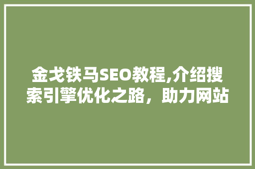 金戈铁马SEO教程,介绍搜索引擎优化之路，助力网站腾飞