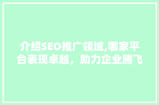 介绍SEO推广领域,哪家平台表现卓越，助力企业腾飞
