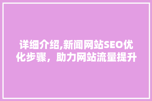 详细介绍,新闻网站SEO优化步骤，助力网站流量提升