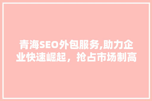 青海SEO外包服务,助力企业快速崛起，抢占市场制高点
