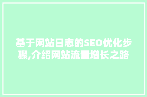基于网站日志的SEO优化步骤,介绍网站流量增长之路