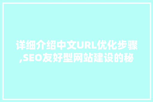 详细介绍中文URL优化步骤,SEO友好型网站建设的秘密武器